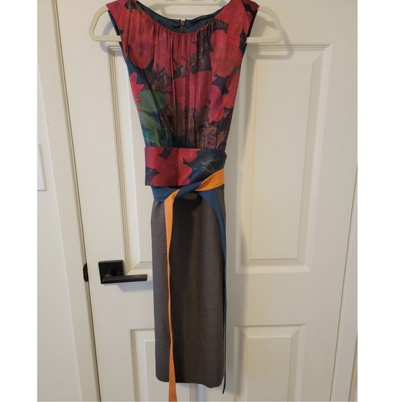 Elie Tahari Floral Silk Dress - Picture 3 of 7